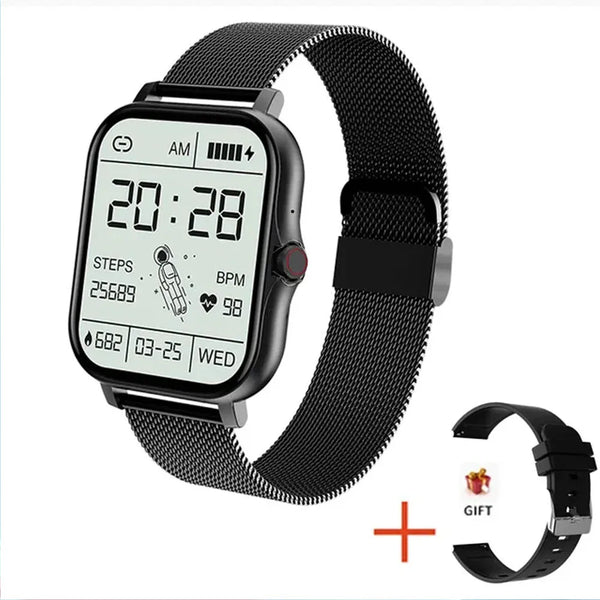 2024 Smart Watch for Men & Women - 1.44'' Full Touch Screen, Sports Fitness Tracker, Bluetooth Calls, Digital Smartwatch Wristwatch - Perfect Gift Idea