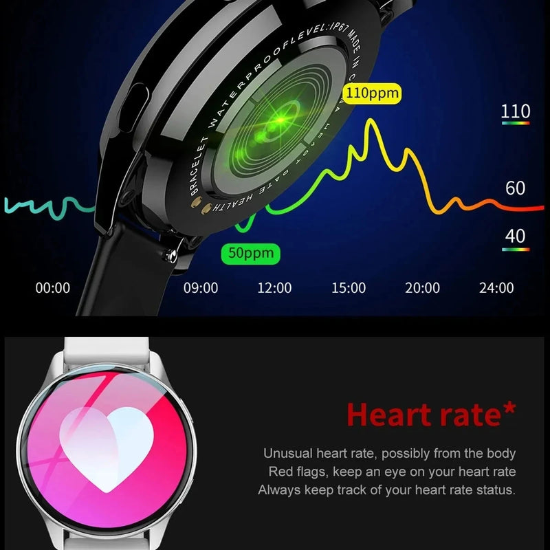 2024 New Bluetooth Call Smart Watch 6 Pro - Heart Rate Monitor, Custom Dials, Sports Smartwatch for Men & Women, Health Tracking & Fitness Features.