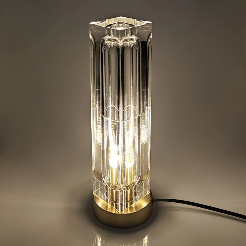 Crystal Bedside Table Lamp - Elegant and Stylish Lighting for Bedroom, with a Sleek Design and Soft Ambient Glow.