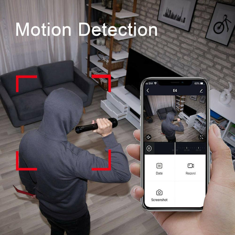 Smart Home Security Surveillance Kit - Includes 1080P Camera, 60-Watt Smart Bulb, Smart Plug, App-Controlled, Easy Installation for Complete Home Automation.