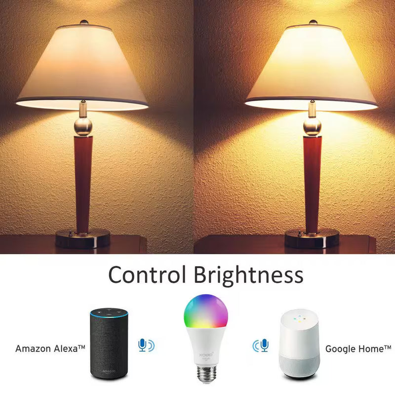 Smart Home Security Surveillance Kit - Includes 1080P Camera, 60-Watt Smart Bulb, Smart Plug, App-Controlled, Easy Installation for Complete Home Automation.