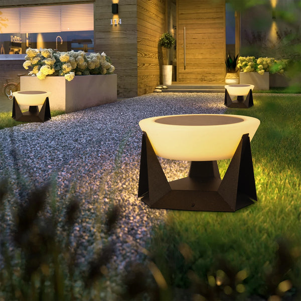 Modern Solar-Powered Outdoor Post Light - Energy-Efficient, Weatherproof Lighting for Gardens, Pathways, and Driveways.