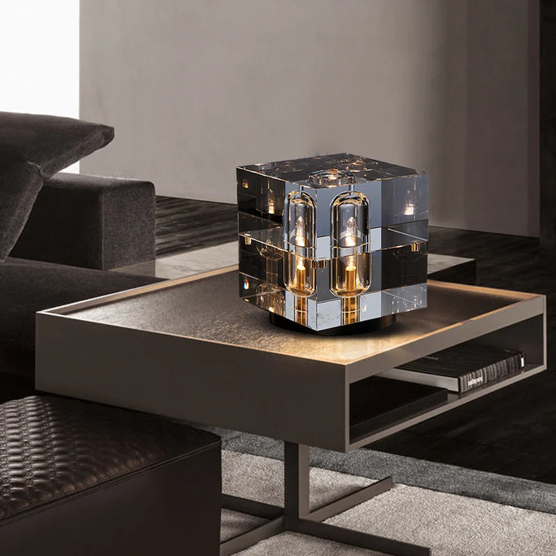 Crystal Bedside Table Lamp - Elegant and Stylish Lighting for Bedroom, with a Sleek Design and Soft Ambient Glow.