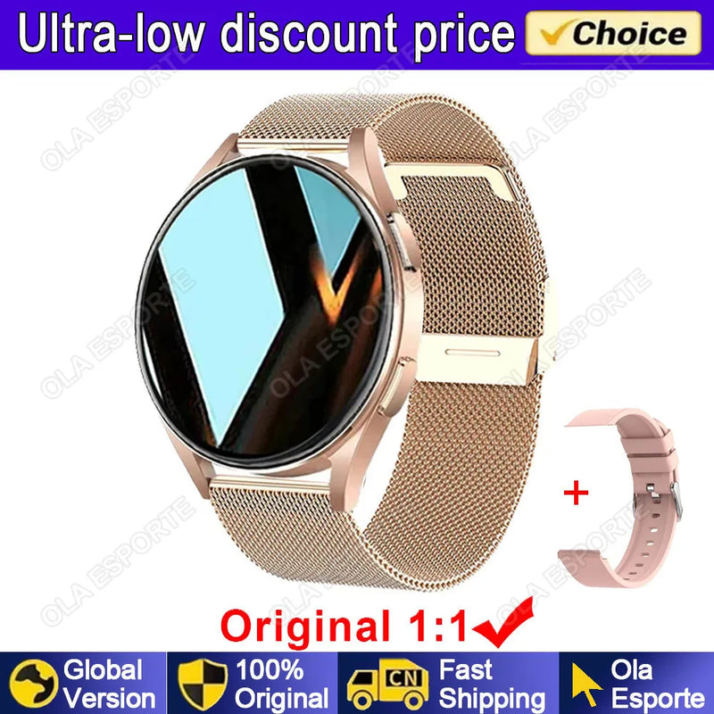 2024 New Bluetooth Call Smart Watch 6 Pro - Heart Rate Monitor, Custom Dials, Sports Smartwatch for Men & Women, Health Tracking & Fitness Features.